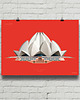 plakaty Lotus Temple - plakat giclee art