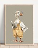 obrazy i plakaty do pokoju dziecięcego Gąska retro w okularach - Plakat na ścianę dla dzieci