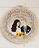 Ślub - inne Personalizowana pamiątka ślubna, haft ślubny/ rocznicowy w tamborku23 cm