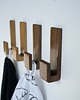 wieszaki Drewniany minimalistyczny wieszak samoprzylepny