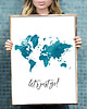plakaty Let's just go! - Art Print turkus