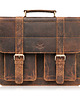 torby i nerki męskie TORBA MĘSKA NA RAMIĘ SKÓRZANA VINTAGE BRĄZOWA PAOLO PERUZZI T-100-HBR