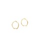 kolczyki srebrne Kolczyki srebrne WAVES Circle / gold earrings