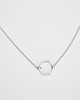 naszyjniki - inne Rhodium Plated Tiny Hexagon Necklace