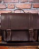 plecaki Tornister Skórzany i Torba 2w1 Brązowy Ciemny Belveder Br91