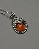 wisiory Wisiorek pomarańczowy karneol wire wrapping