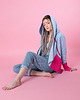 bluza z kapturem damska Bluza damska kolorowa, asymetryczna bluza bawełniana