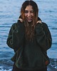 bluza z kapturem damska HOODIE Bottle Green Oversize
