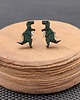 kolczyki drewniane Kolczyki drewniane DINOZAURY T-REX