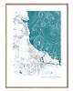 plakaty TRÓJMIASTO Gdańsk Gdynia Sopot / plakat mapa