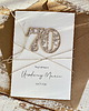 kartki scrapbooking Wyjątkowa personalizowana kartka ręcznie robiona na 70 urodziny