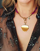chokery Choker z agatów  z sercem