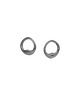 kolczyki srebrne Kolczyki srebrne SMOOTH midi/ black earrings