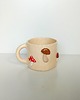 kubki Ceramiczny ręcznie robiony kubek w grzyby