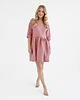 sukienki mini damskie Lniana Sukienka DAISY DUSTY PINK