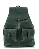 plecaki Zielony Plecak Vintage Skóra Naturalna Belveder Outlander Z72
