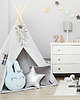 namioty i tipi dla dzieci Zestaw Tipi z Matą - Silver Grey