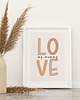obrazy i plakaty do pokoju dziecięcego Plakat Love P17
