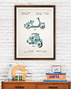 plakaty Vespa skuter - patent - plakat 50x70 cm
