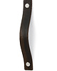 gałki do mebli Skórzany uchwyt meblowy COLORISO D BROWN WOOD P