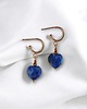 kolczyki z kamieniami Kolczyki serduszka LAPIS LAZULI : wyjątkowy prezent
