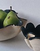 miski i misy Komplet czarnych ceramicznych misek