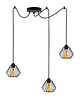lampy wiszące 3-płomienna lampa wisząca pająk w stylu loft DIORO LOFT L3 typu pająk