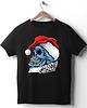 t-shirty męskie Koszulka organiczna z nadrukiem Christmas skull