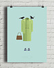 plakaty The Birds - Hitchcock - plakat art giclee