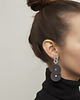 kolczyki soutache Kolczyki soutache - Szary Grafitowy Duże