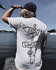 t-shirty męskie Biały T-shirt Snow Wake Organic