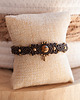 bransoletki z kamieni naturalnych Brązowa Makramowa Bransoletka Kamienie Naturalne Jaspis