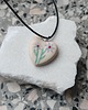 naszyjniki - inne Naszyjnik z ceramiczną zawieszką handmade