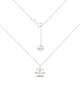 chokery Srebrny choker pancerka ze znakiem zodiaku Waga
