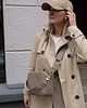 torebki mini Listonoszka MELODY Crossbody beżowa kośc słoniowa