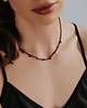 bransoletki z kamieni naturalnych Unikatowy choker z Turmalinu Granatu i Rubinu