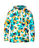 bluzy męskie Męska Bluza z kapturem DR.CROW Cyan Leaves