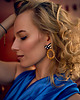 kolczyki z masy plastycznej Kolczyki GOLDEN elegance