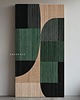 obrazy ZAKROCKA ATELIER obrazy do salonu modernistyczne 80x160cm -  zieleń i beż