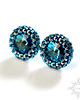 kolczyki swarovski Bermuda blue,kolczyki z kryształami Swarovskiego