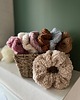 gumki do włosów Miękka, puszysta gumka do włosów scrunchie BEŻOWA