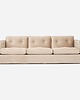 sofy i szezlongi Sofa BERGEN beżowy welur, skandynawski design
