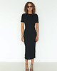 sukienki midi damskie Sukienka vintage black Agnes