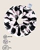 gumki do włosów Scrunchie XXL -  Black Cats