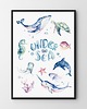 obrazy i plakaty do pokoju dziecięcego Under the sea - plakat