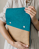 etui na laptopa Marmollada - etui filcowe MACBOOK 13" turkus + B