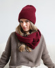 szale damskie Szalik Merino & cashmere bordowy