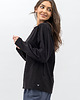 bluzki z długim rękawem damskie Longsleeve ,, LILY"  czarny