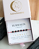bransoletki na sznurku Bransoletka Ochronna 7 węzłów Turmalin z Turmalinem Ochrona Amulet Talizman