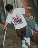 t-shirty dla chłopców T-shirt oversize Teddyland biała dziecko